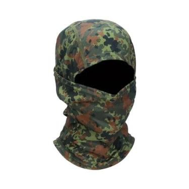 Imagem de Máscara Facial Completa Camuflada Unissex Com Proteção Solar, Respiráv