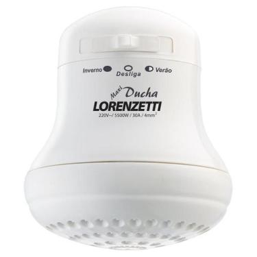 Imagem de Chuveiro Elétrico Maxi Ducha Lorenzetti 127v 5500w Branca, Branco, 110
