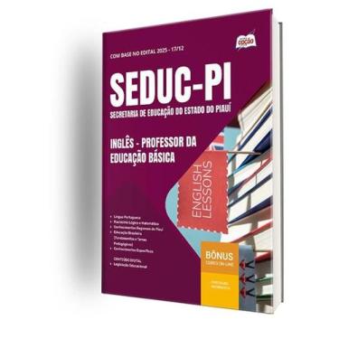 Imagem de Apostila SEDUC-PI 2026 - Professor da Educação Básica - Inglês - Apost