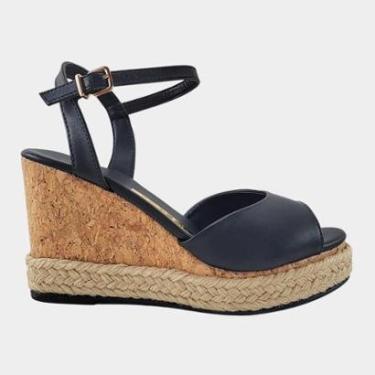 Imagem de Sandália Anabela forrada corda e juta Majes-Feminino