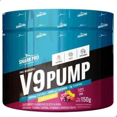 Imagem de Pre Workout V9 Pump Energy 150g Shark Pro, Uva