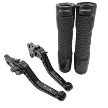 Imagem de Kit Manete Manopla Moto Yamaha Lander 250 X Factor 125 Ybr - Stark Rac