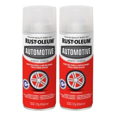 Imagem de 2 Tinta Spray Para Rodas Carro Antiferrugem Metal Rust Oleum, Transpar