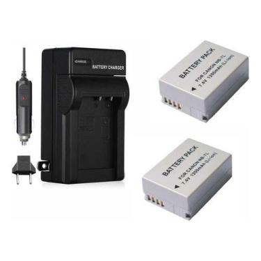 Imagem de Kit 2 Baterias NB-7L MemoryTec + Carregador Compatível com Canon Power