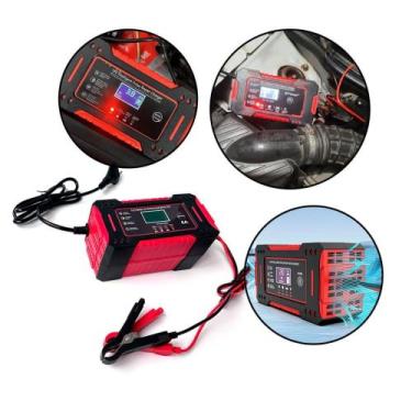 Imagem de Carregador de Bateria Automotiva 12V com Tela LCD - Outras Marcas