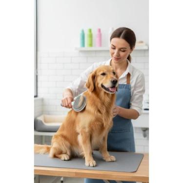 Imagem de 2x Rasqueadeira Mágica Pet: Menos Pelos, Mais Carinho! Cinza - Congrat