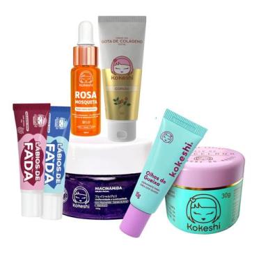 Imagem de Kit Renovadores Rosa Mosqueta Niacinamida Colágeno Kokeshi - Kokeshi C