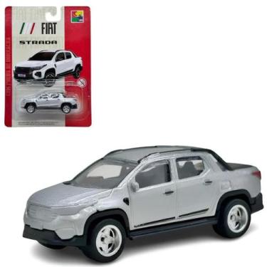 Imagem de Miniatura CKS Toys Picape Fiat Strada 1:64 Pneus de Borracha Die Cast 