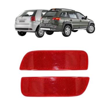 Imagem de Par Refletor Olho Gato Parachoque Traseiro Palio Weekend Palio Adventu