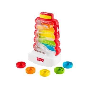 Imagem de Brinquedo para Bebê Pilha de Argolas que Caem - Fisher-Price 6 Peças, 