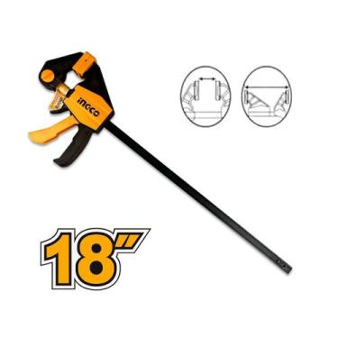 Imagem de Grampo Sargento Ingco De Aperto Rápido 15, 30, 45 ou 63cm Para Madeira