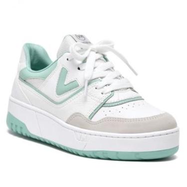 Imagem de Tenis Via Marte Feminino Branco Casual Nobuck Recortes-Feminino