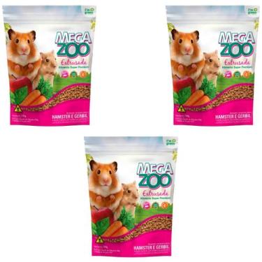 Imagem de 3un MegaZoo Extrusada Hamster E Gerbil 300g