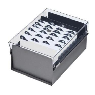 Imagem de FICHÁRIO DE MESA COM TAMPA FUMÊ 4x6 - Acrimet