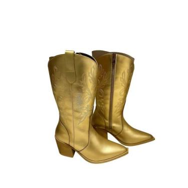 Imagem de Arara Brasil Bota Feminina 3101 742 Ouro - OURO, Ouro, 36