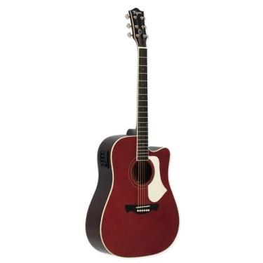 Imagem de Violão Folk Eletroacústico Tagima Ades Cutaway vermelho