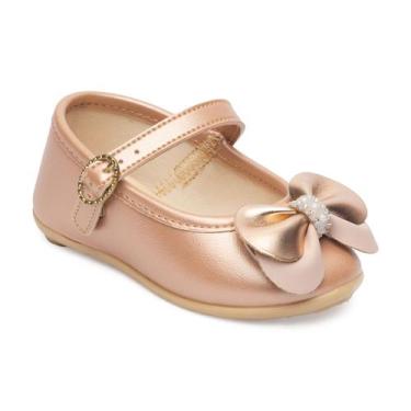 Imagem de Sapatilha Infantil Bebe Boneca Cobre com Laço Pimpolho, 16, Cobre com 