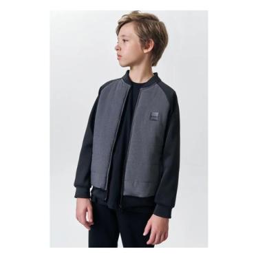Imagem de Jaqueta Puffer Cinza com Zíper Menino Johnny Fox, Cinza, 4
