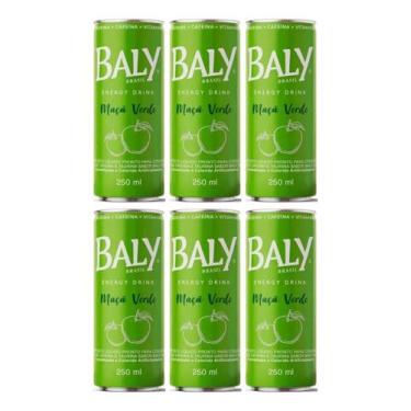 Imagem de Kit C/6 Baly Energetico Maça Verde 250ml