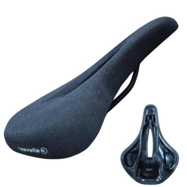 Imagem de Selim Speed MTB Vazado Tipo Boost 25x15cm Trilho Aço Preto - Elleven