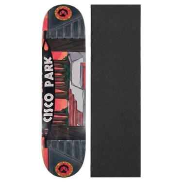 Imagem de Shape Skate Cisco 8.0 Marfim Original Profissional Lixa Cor:VermelhoTa