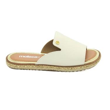 Imagem de Tamanco Feminina Moleca Original Papete Confortavel 1331, 38, Off, Whi