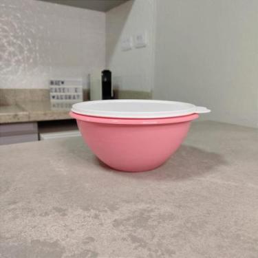 Imagem de Tigela Maravilhosa Rosa Quartzo 1,8 Litros com Tampa Branca - Tupperwa
