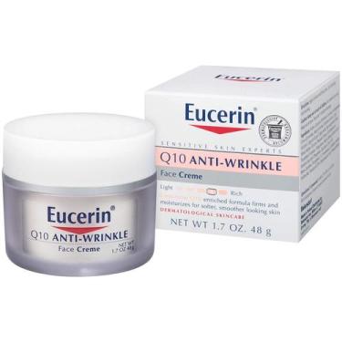 Imagem de Creme Facial Q10 Antirrugas Pele Sensível Eucerin  48g, Neutro, 48g