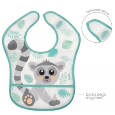 Imagem de Babador Para Bebê Com Bolso Impermeável Lêmure - Buba