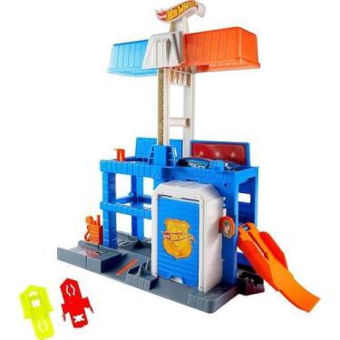 Imagem de Hot Wheels Pista e Acessório City Torre De Polícia Colorido, Azul, Úni