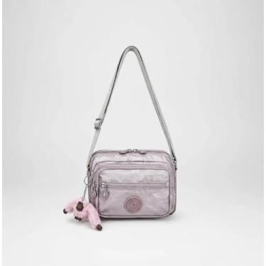 Imagem de Bolsa Tranversal Metalizada Pequena Estilo Kipling - Mary Bolsas, Rose