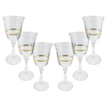 Imagem de Jogo de taças para água Bohemia Angela 6 peças Cristal Ecológico 350ml