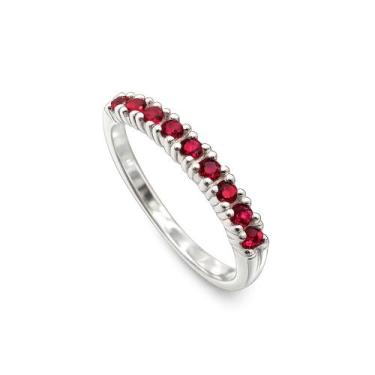 Imagem de Anel Aparador Prata 925 Zircônias - Maça de Prata Joias, Vermelho, 17