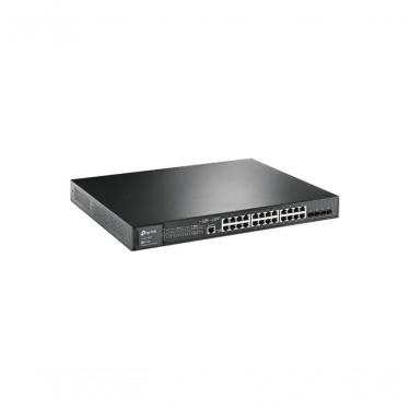 Imagem de Switch Gerenciável TL-SG3428MP com 24 Portas Poe+ 384W e 4 Slots SFP Preto TP-Link