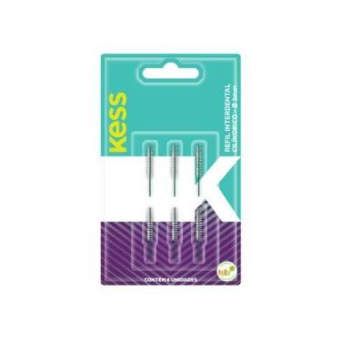 Imagem de Escova dentes kess interdental refil cilindrica 3mm com 6 ref 1994