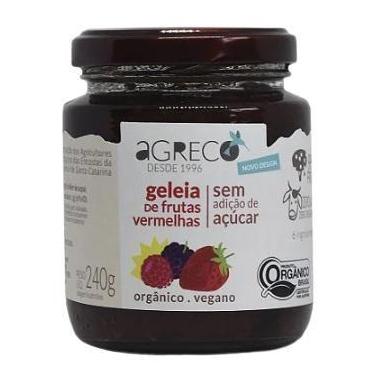 Imagem de Geleia de Frutas Vermelhas Orgânica Sem Adição de Açúcar Agreco 240g