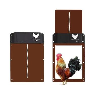 Imagem de Porta Automática Para Galinheiro Com Sensor De Luz, Alimentada Por Bat