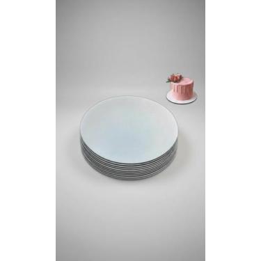 Imagem de Bases para Bolo MDF 20cm 3mm Kit Com 10 - Congratulations Store