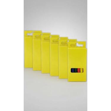 Imagem de Giz de Cera 6 Cores - Pacote com 48 Caixinhas - Congratulations Store