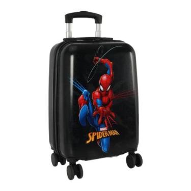 Imagem de Mala de Bordo Infantil Spider Man Marvel Vingadores -, Preto