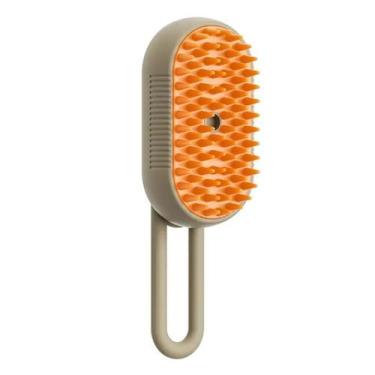 Imagem de Escova Tira Pelo Pet a Vapor Recarregável USB Remove Pelos Massageia C