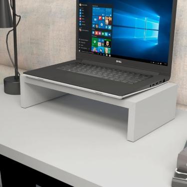 Imagem de Suporte para Notebook F5 Mesa de Escritório Estrutura em MDF 15mm Cinza F5 Office 40CM X 22CM