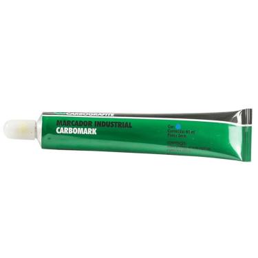 Imagem de Marcador Industrial Carbomark para Marcação em Materiais Ferrosos com Ponta 3mm Alumínio Branco Carbografite