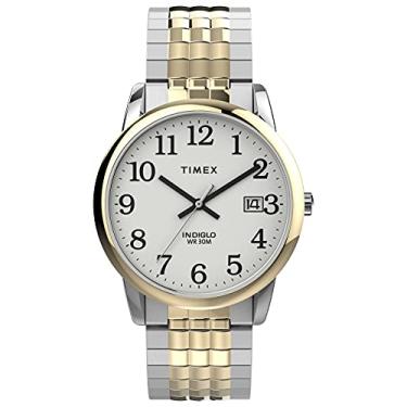 Imagem de Timex Relógio masculino Easy Reader 35 mm com, Dois tons/branco, Size 35
