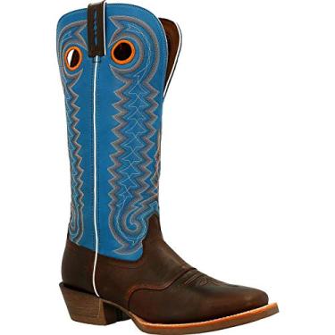 Imagem de Durango Rebel Pro Bota de sela estilo caubói, marrom escuro, Castanho-escuro, azul brilhante, 8