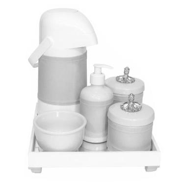 Imagem de Kit Higiene Espelho Completo Porcelanas, Garrafa E Capa Provençal Prat