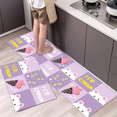 Imagem de jia cool 1 peça conjunto de tapetes de cozinha antiderrapante tapete de apoio para casa festa de feriado tapete vintage, para tapete de cozinha, (40,64 cm x 119,44 cm)