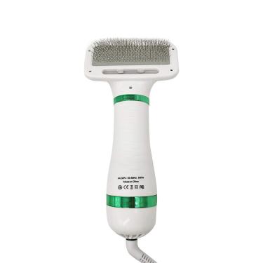 Imagem de Dheera Secador portátil 2 em 1, secador de cabelo e escova de pente, pente de pelos de gatos e animais de estimação, soprador de pelo de baixo ruído para cães e gatos