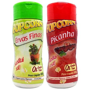 Imagem de Temperos P/ Pipoca Popcorn Cx 12 Frascos. 6 Ervas Finas - 6 Picanha