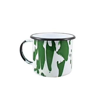 Imagem de Caneca 8 Esmaltado Marmorizada Verde 370 ml - Ewel